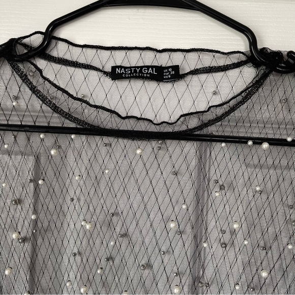 Nasty Gal Women's Black Bodysuit size 6 us - Picture 2 of 9